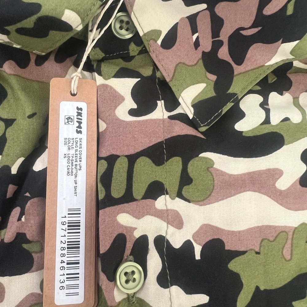 Skims Cover-Ups Long Sleeve Button Up Shirt - Picture 5 of 5